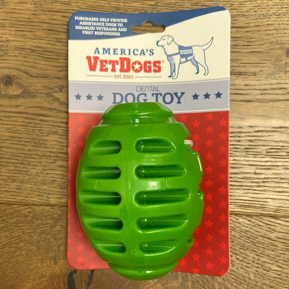 American’s VetDogs - Dental Dog Toy, Green - Picture 1 of 3
